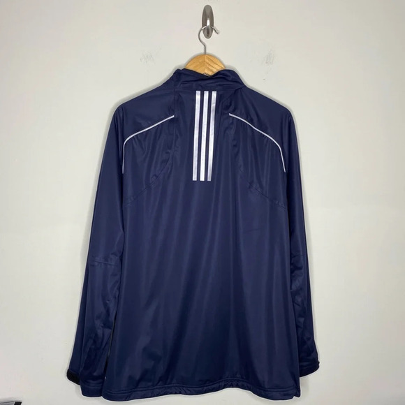 Adidas Blue Climaproof Storm Golf Full Zip Windbreaker Jacket Men's Size Large - Picture 10 of 12